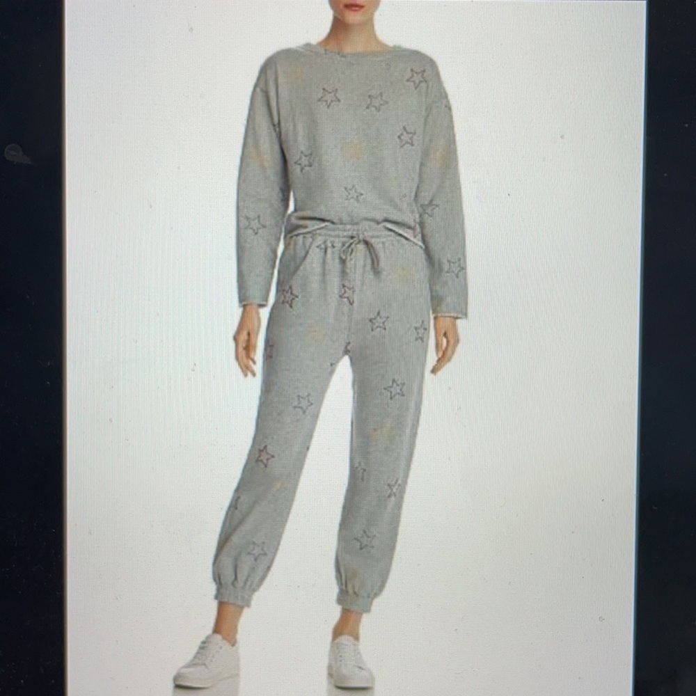Star Embroidered Sweatshirt and Joggers